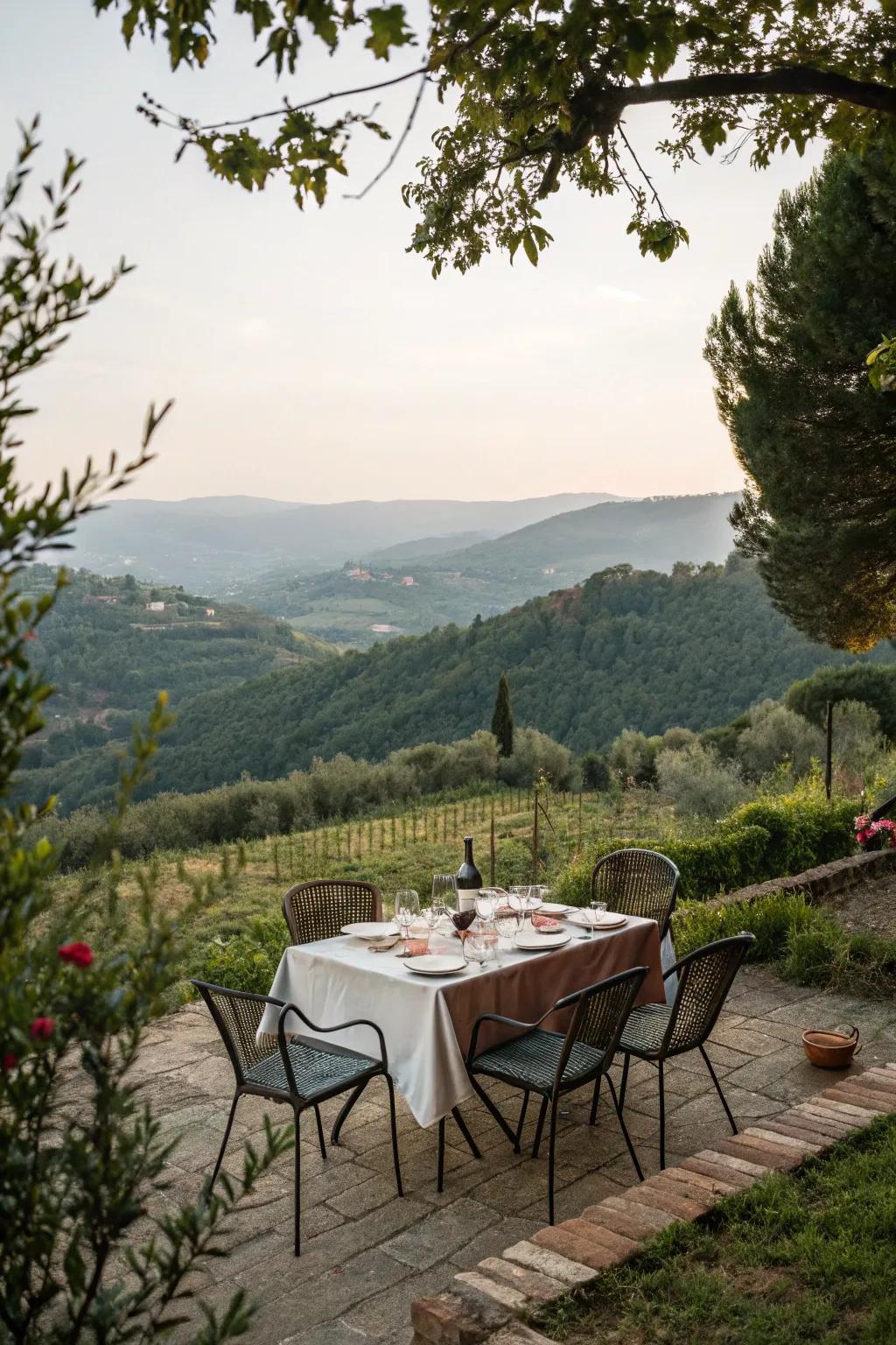 Outdoor dining spaces enhance entertainment.