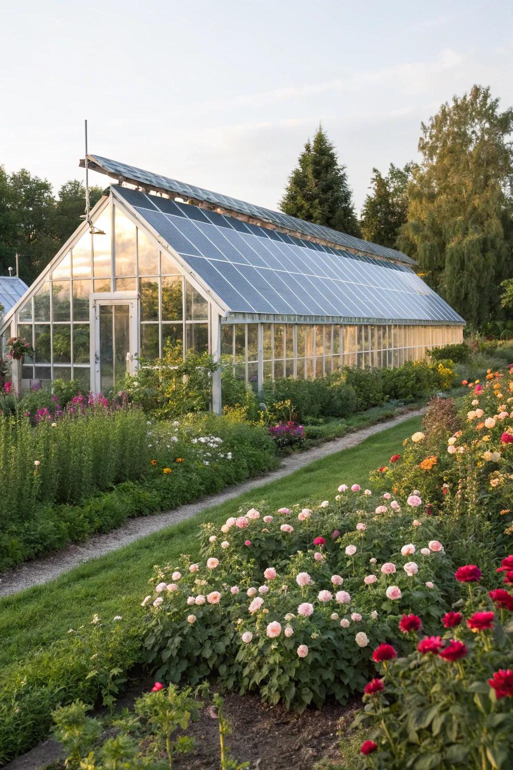 A sustainable solar-powered greenhouse that’s eco-friendly and efficient.