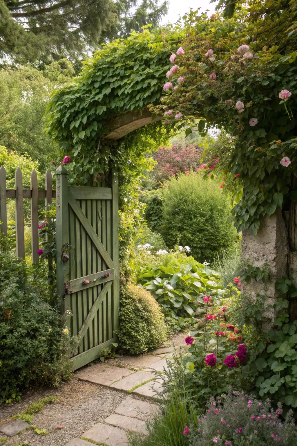 An invisible gate surprises with its seamless integration.