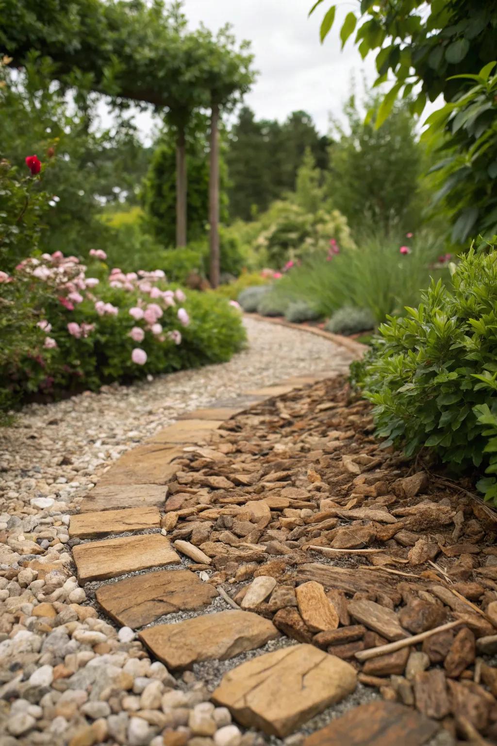 Varied textured surfaces adding tactile interest.