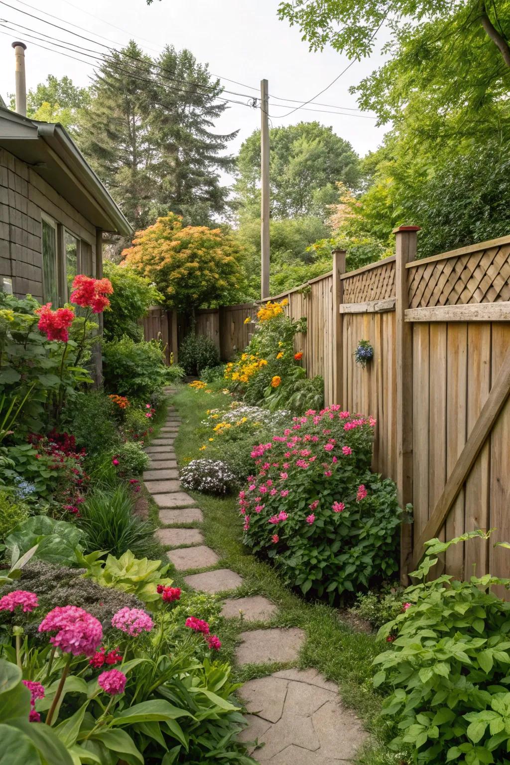 Lush greenery adds life and color to your backyard.