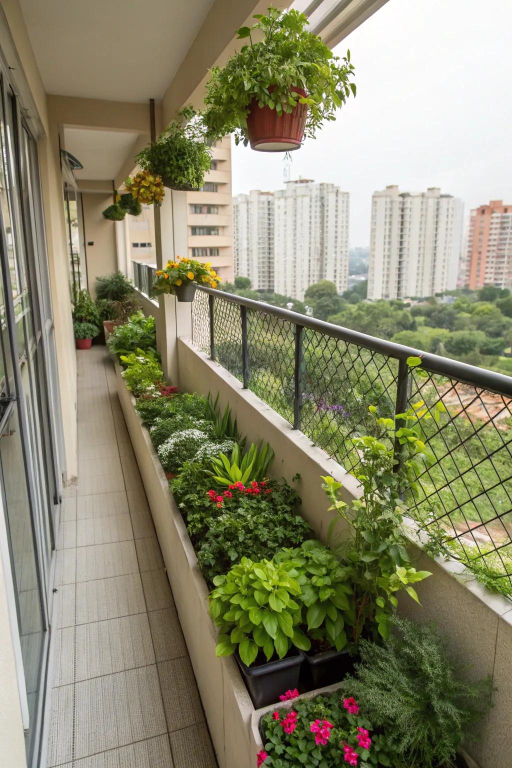 Clever solutions make this small space wall garden a lush retreat.