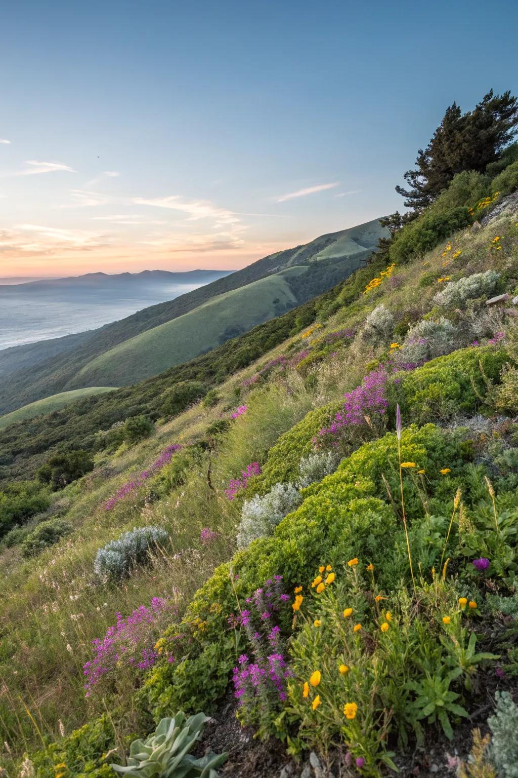 Naturalistic landscaping creates harmony with the environment.