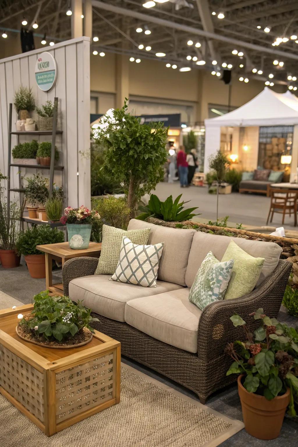 A cozy nook invites visitors to relax and linger.