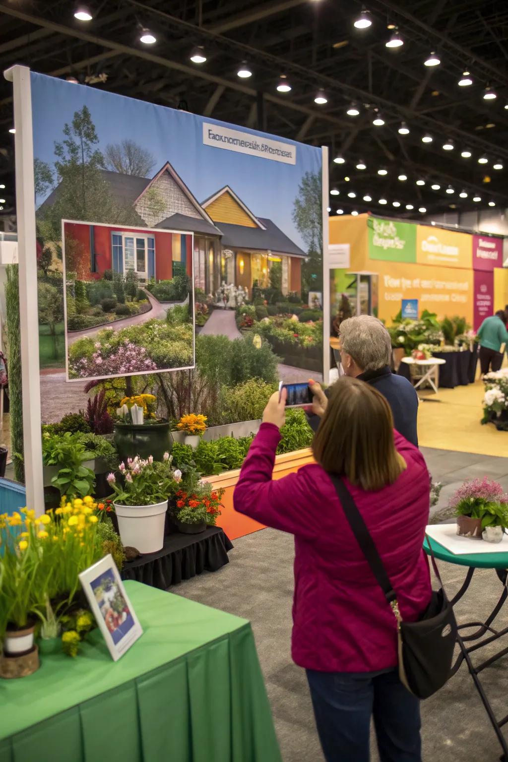 A selfie station adds an element of fun and interaction.