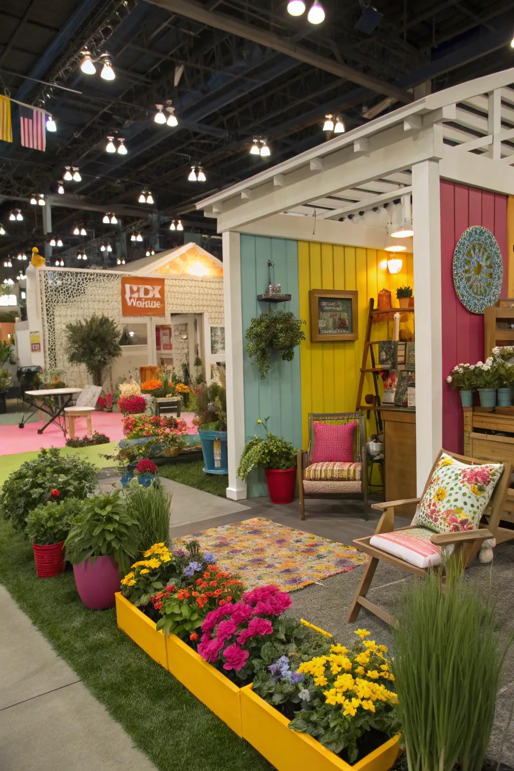 Bold colors ensure your booth leaves a lasting impression.