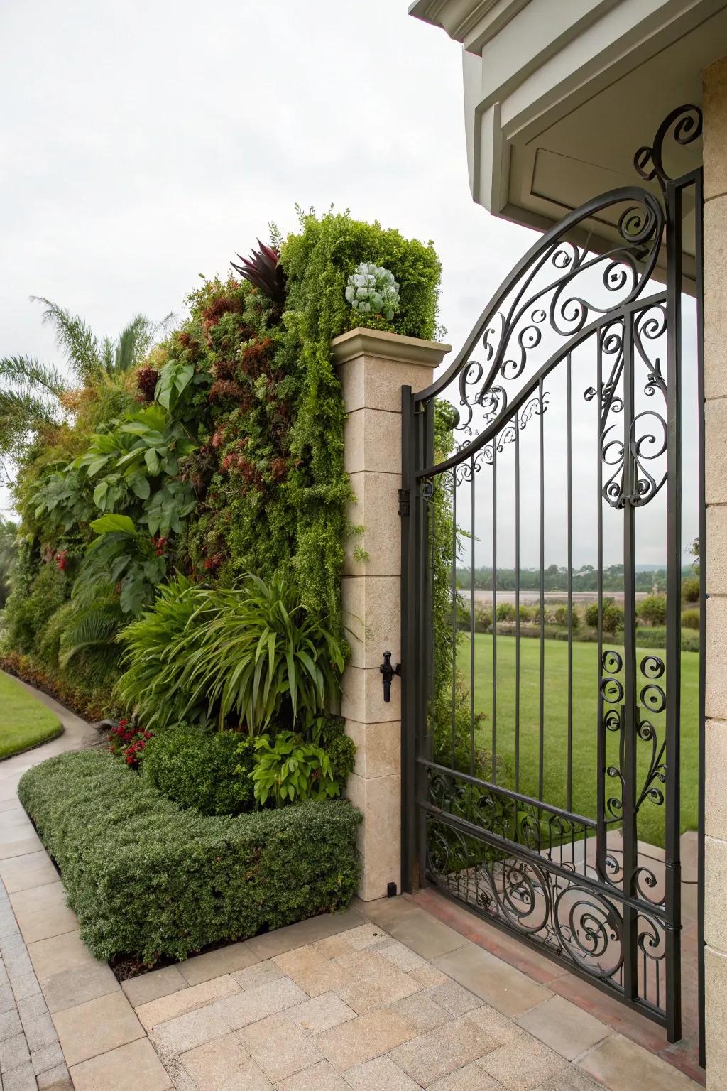 Bring nature to your doorstep with a living wall gate.