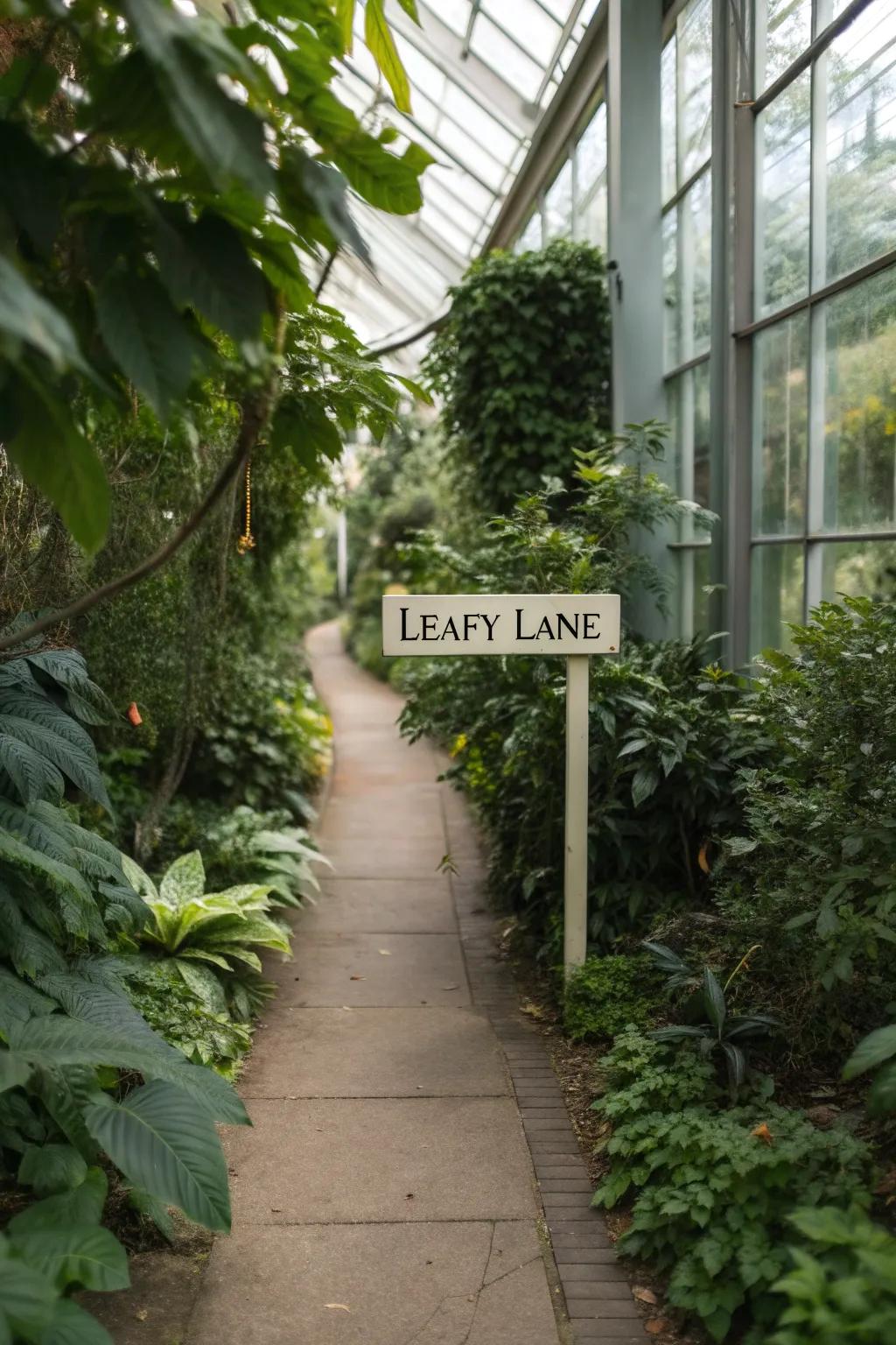 Explore a world of green with a name that invites curiosity.