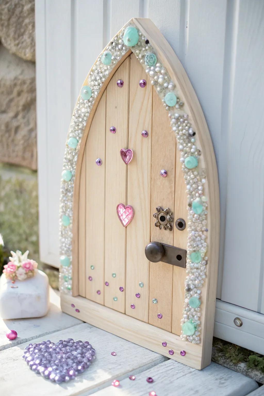 Enter a world of whimsy with this Glimmering Gemstone Portal, where simplicity meets enchanting elegance.