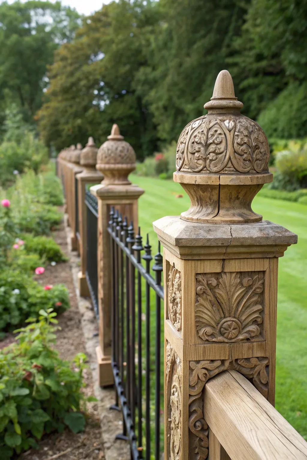 Personalize your space with bespoke wooden post caps.
