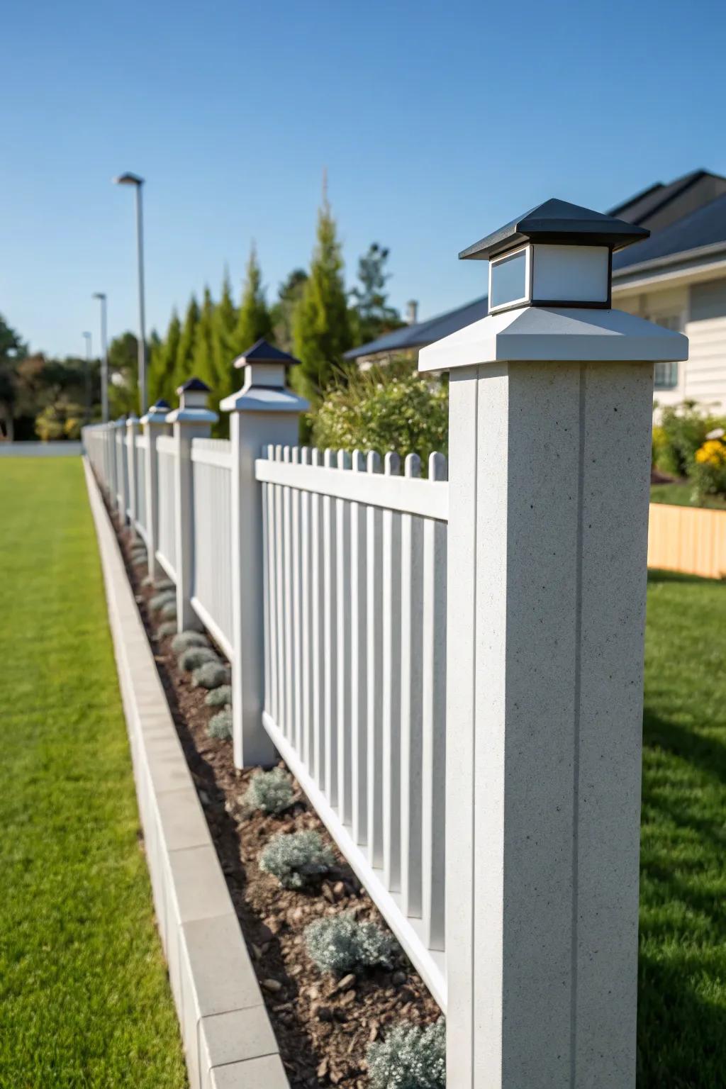 Opt for sleek simplicity with minimalistic metal caps.