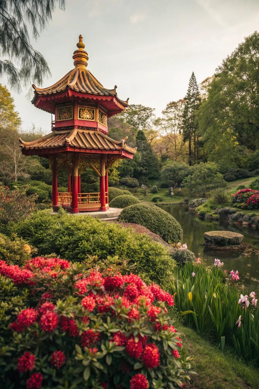 Pagodas: Adding vertical charm to your garden.