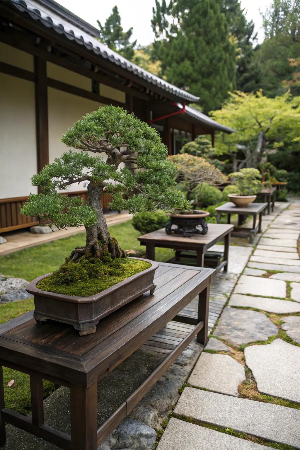 Bonsai: Miniature masterpieces in your garden.