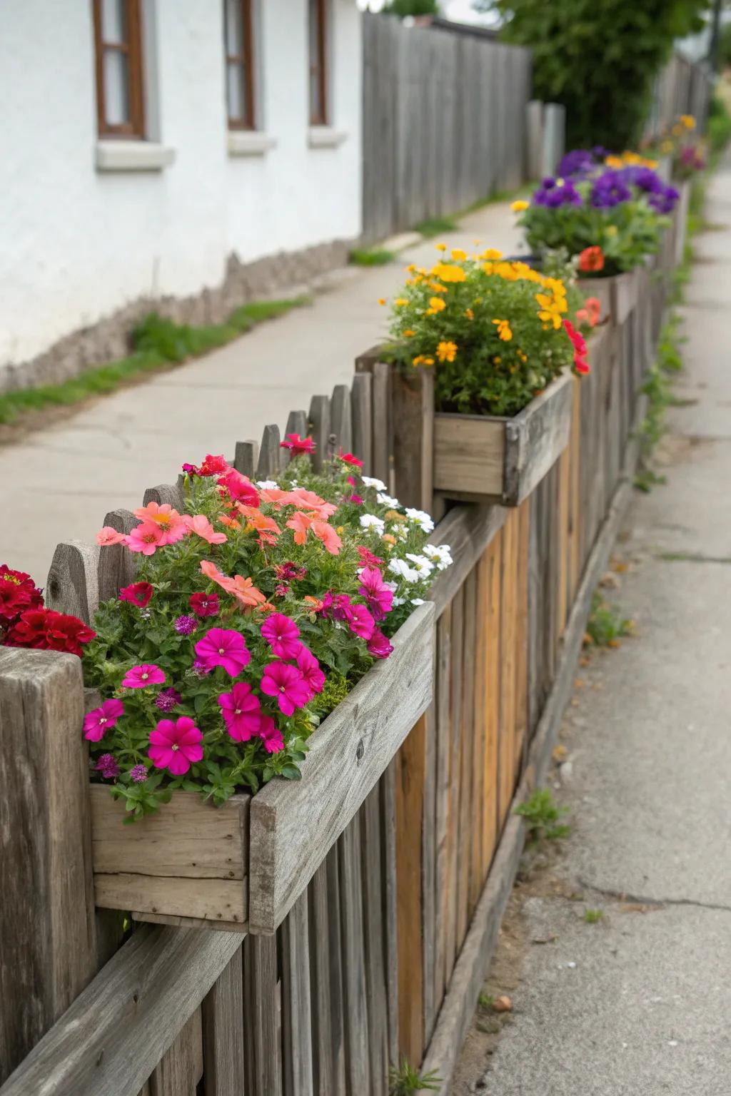 Transform your fence into a beautiful vertical garden.