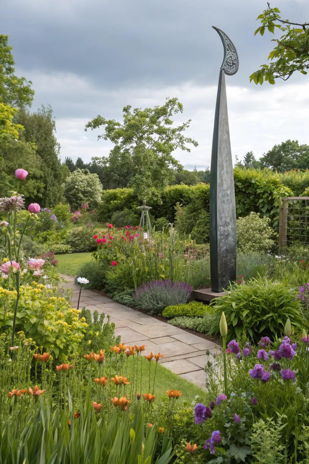 Artistic sculptures add elegance and character to your garden.