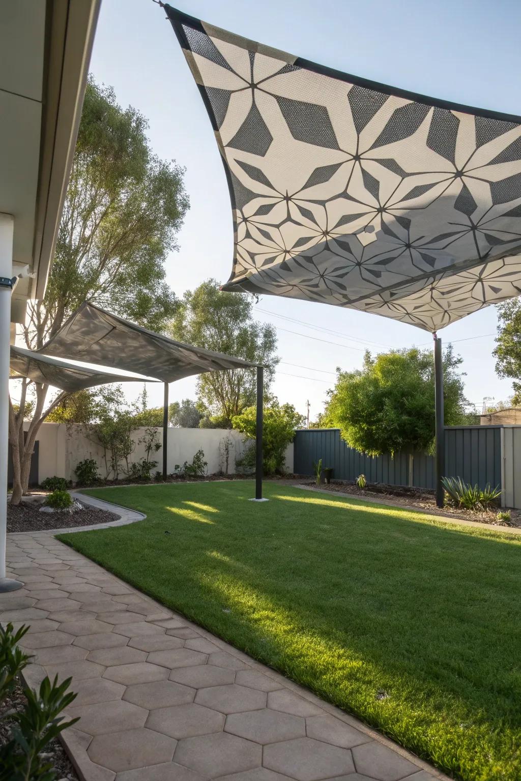 Create a modern statement with uniquely shaped sails.