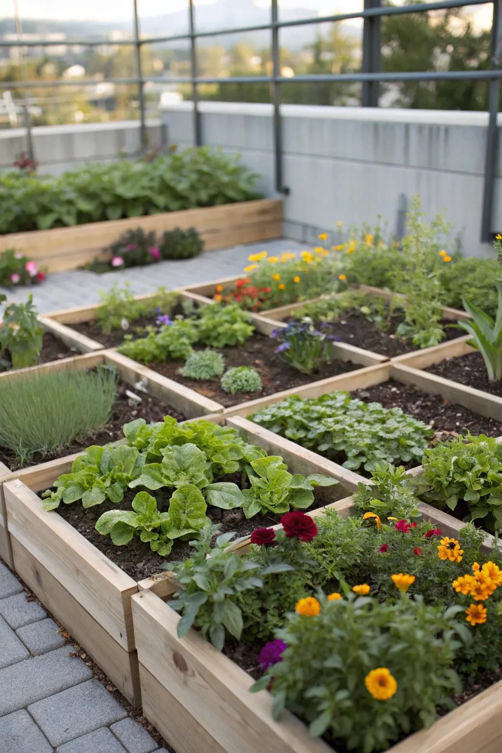 Creating height contrasts gives your garden depth and style.