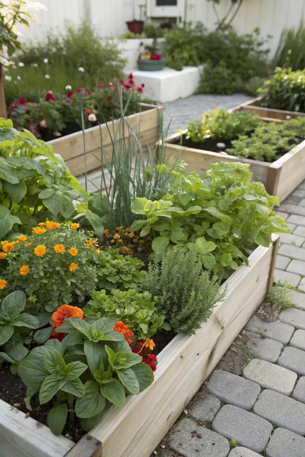 Some plants thrive together by natural pest deterrence and growth support.