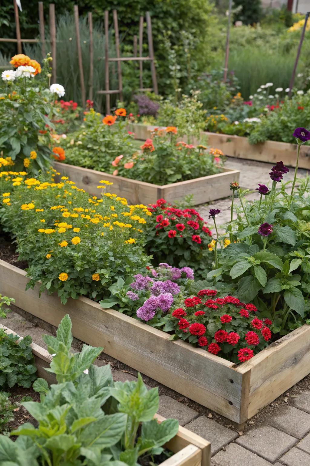 Flowers infuse color and vitality into any garden setting.