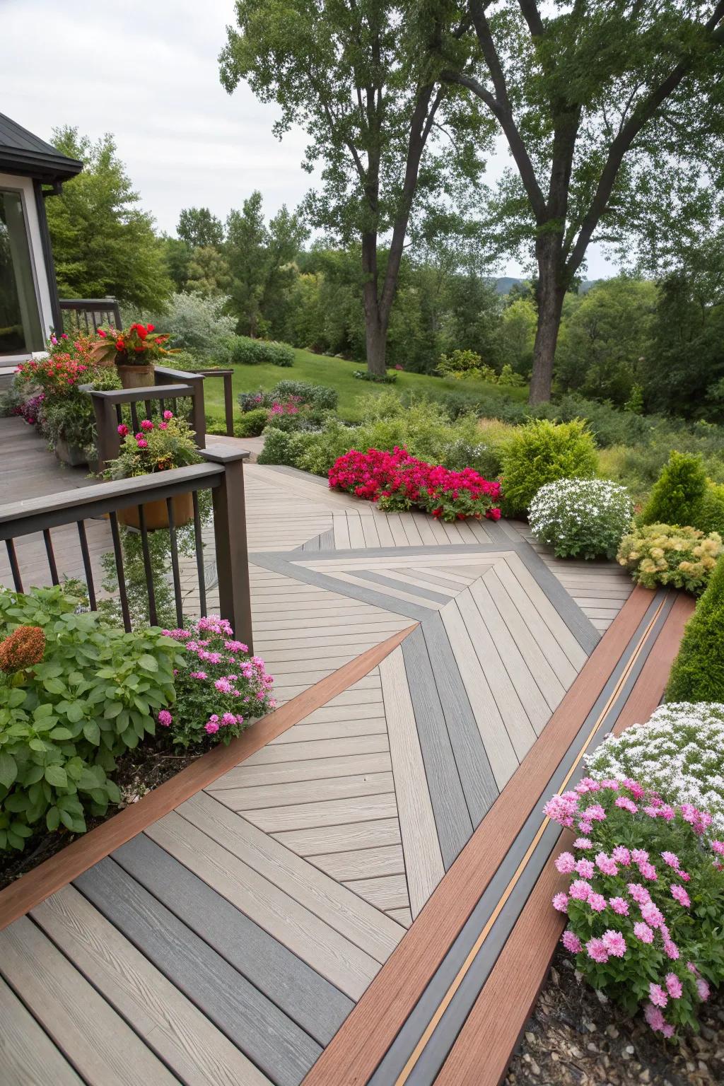 Diagonal patterns add a touch of dynamism.