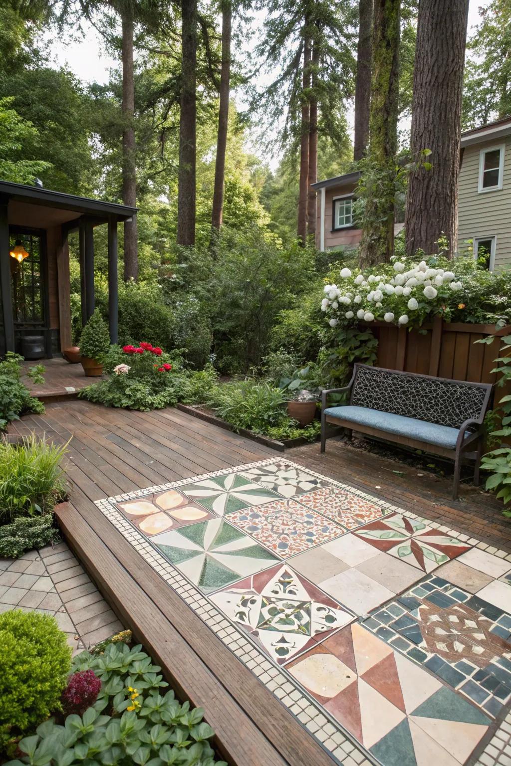 Geometric patterns for a modern touch.