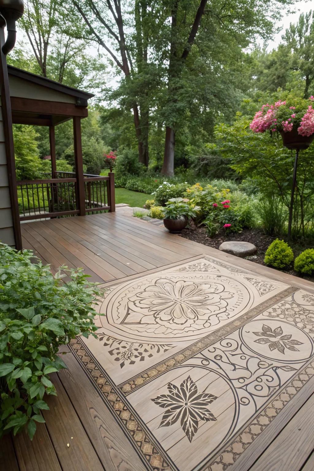 Inlays create eye-catching focal points.