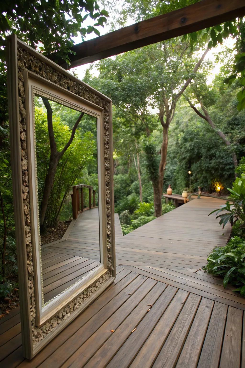 The elegance of a picture frame border.