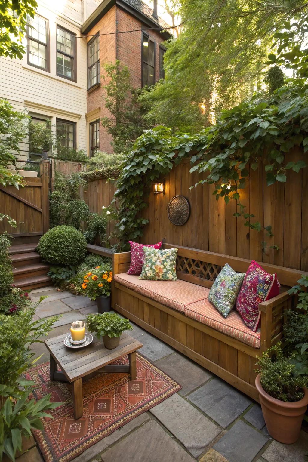 A cozy seating nook perfect for relaxation and conversation