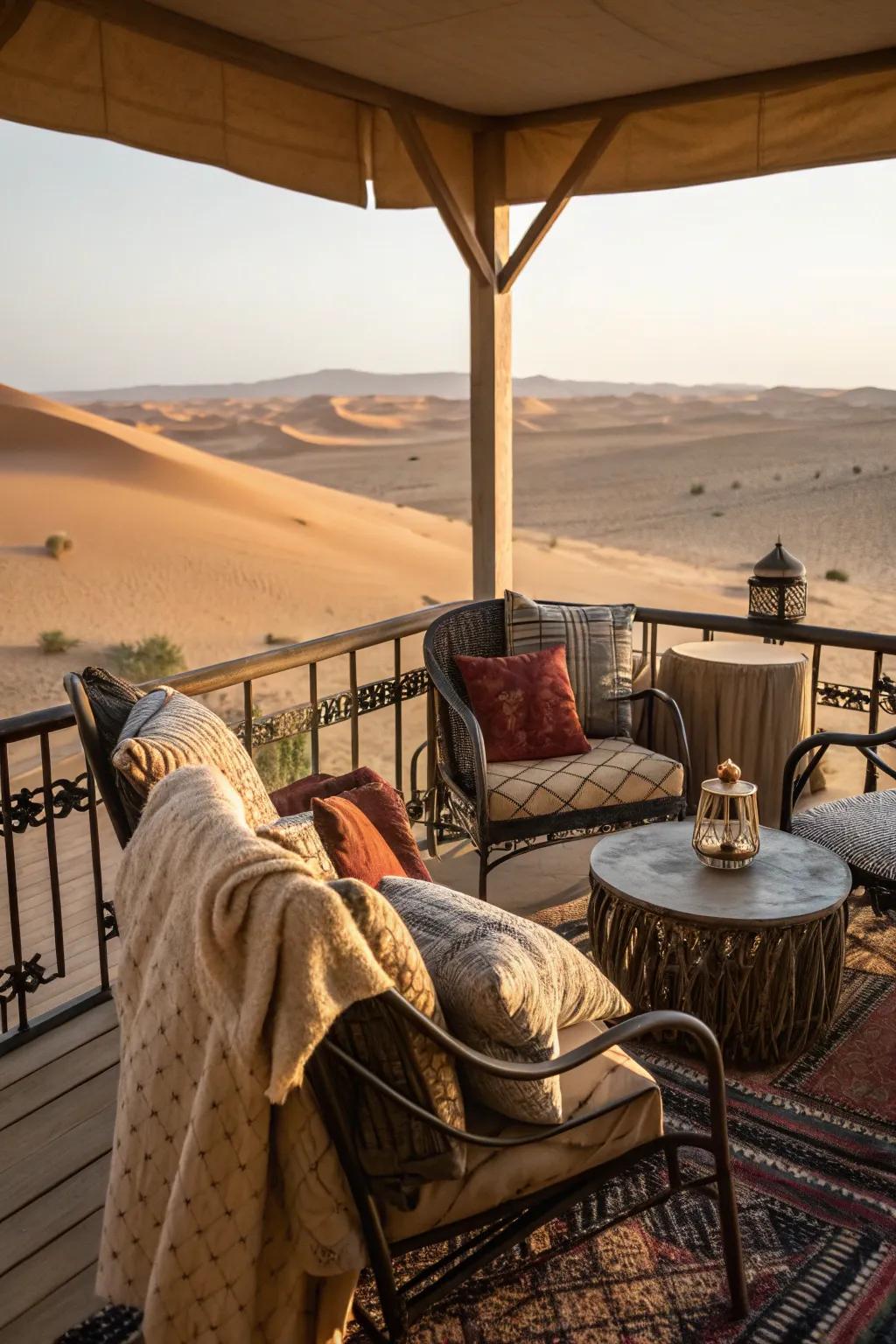 A cozy seating area makes your porch a perfect retreat.