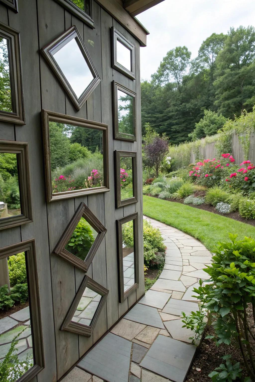 Mirrors can expand your deck’s sense of space.