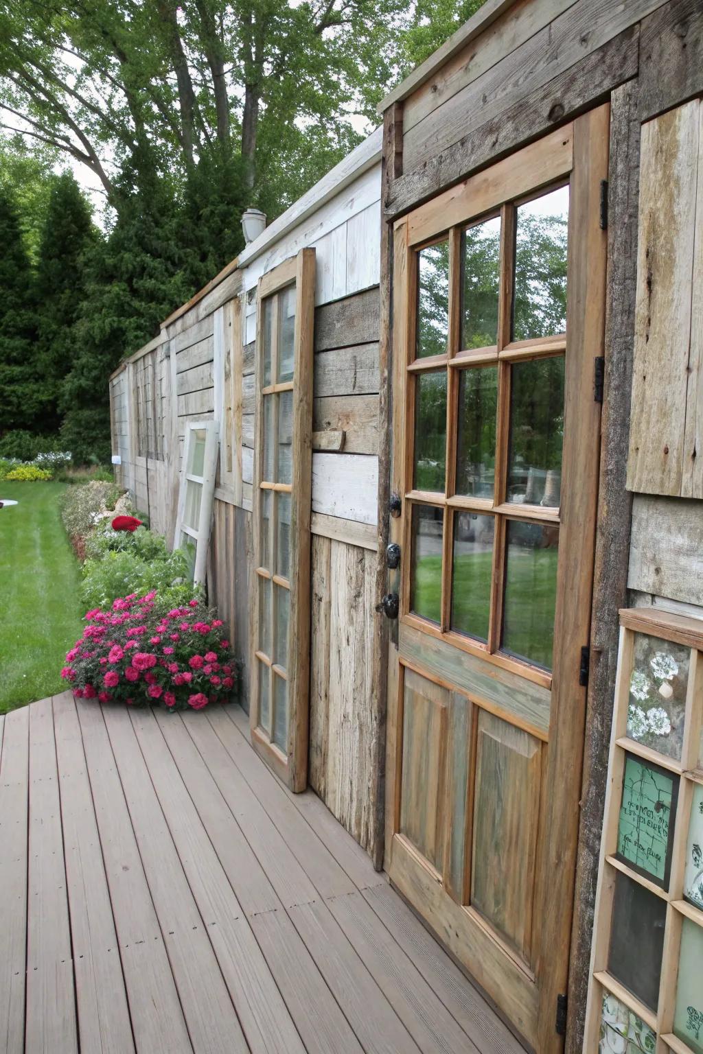 Recycled materials add character to your deck.