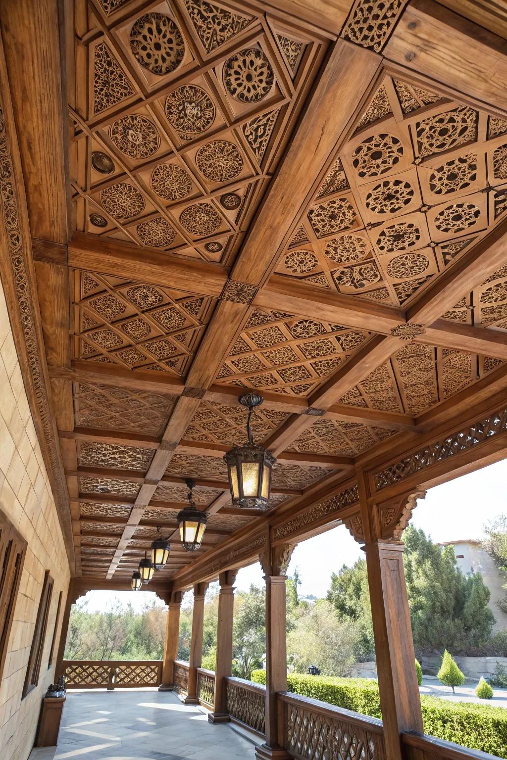 Geometric patterns create a striking visual impact.