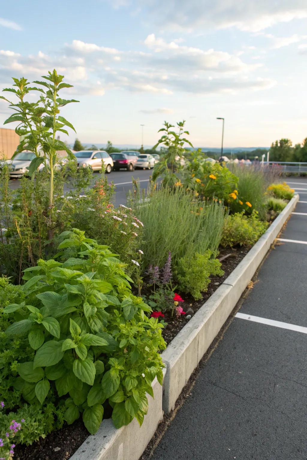 A delightful herb garden adding fragrance and charm.