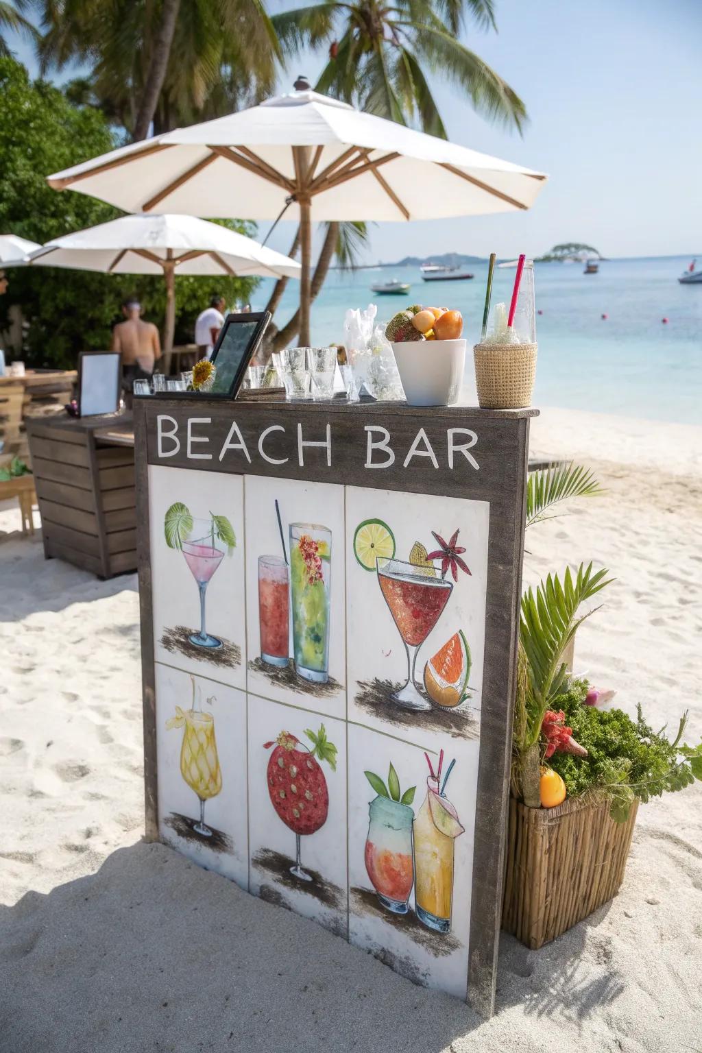 A creative cocktail menu invites guests to try new flavors.