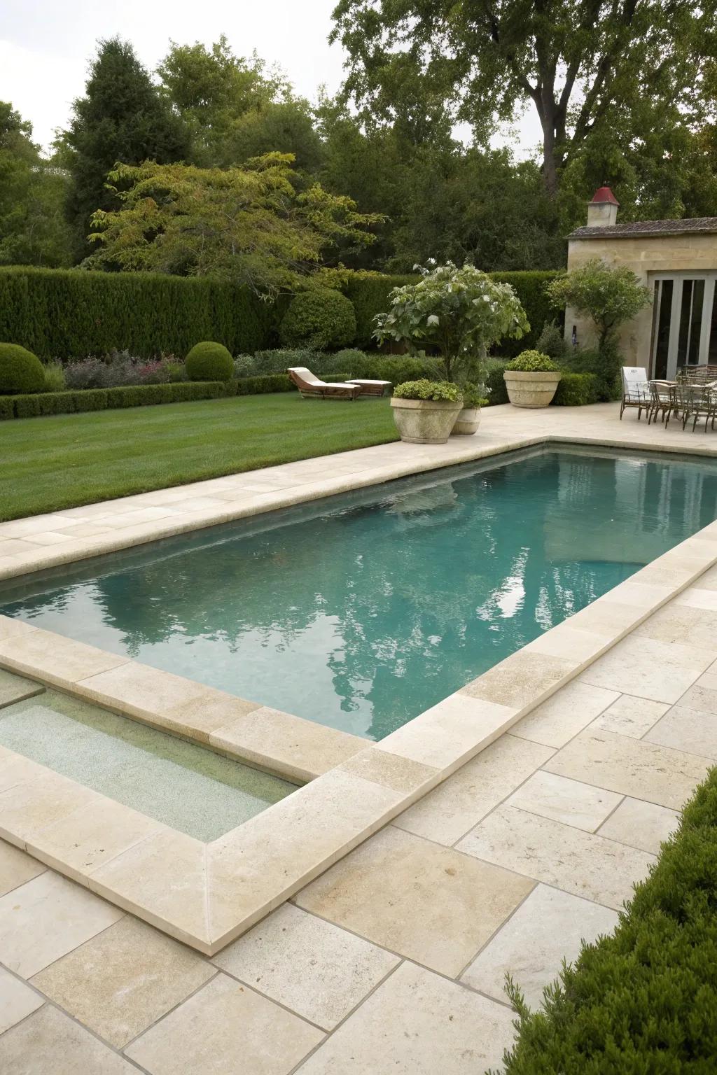 Choose timeless elegance with luxurious limestone tiles.