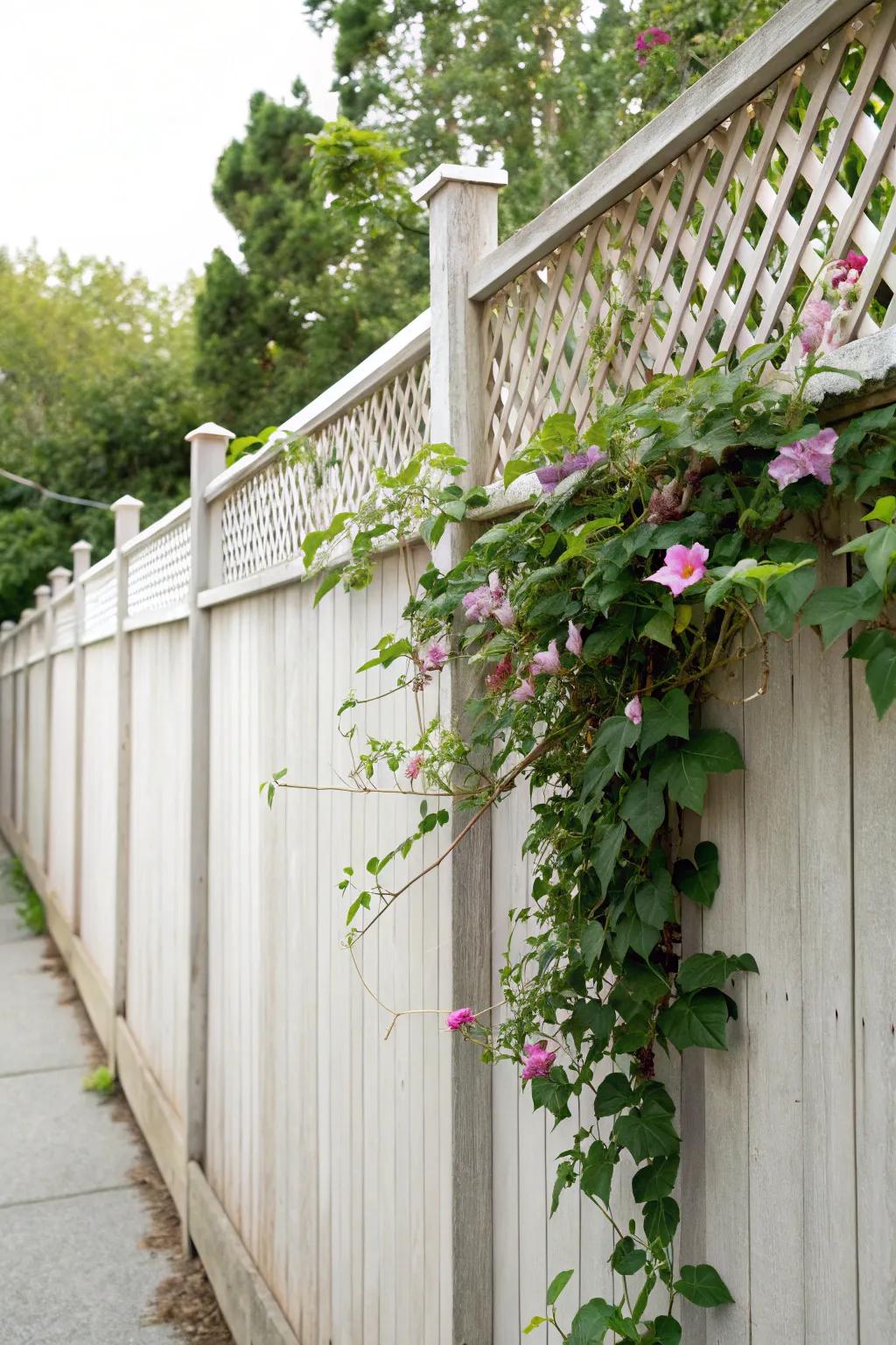 Lattice toppers add elegance and a touch of nature to your fence.