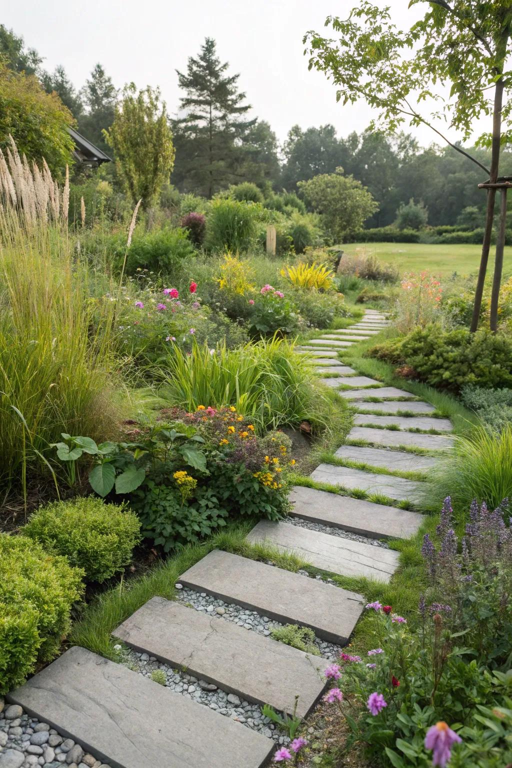 Modern pathways provide structure and style to your garden.