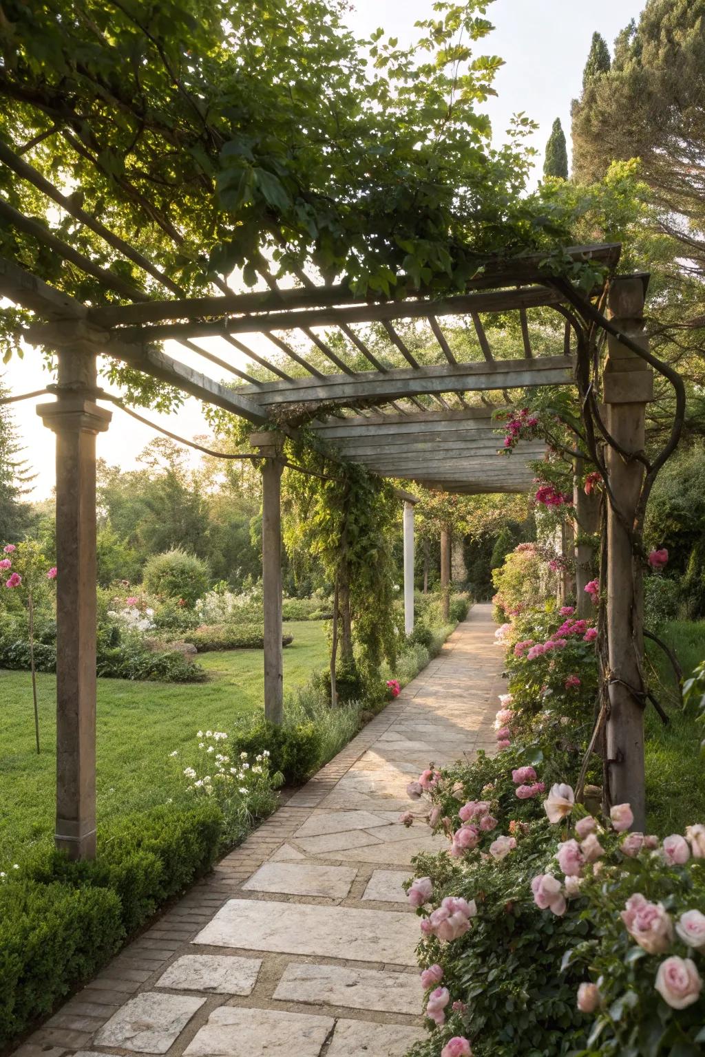 Shade structures add comfort and style with minimal maintenance.