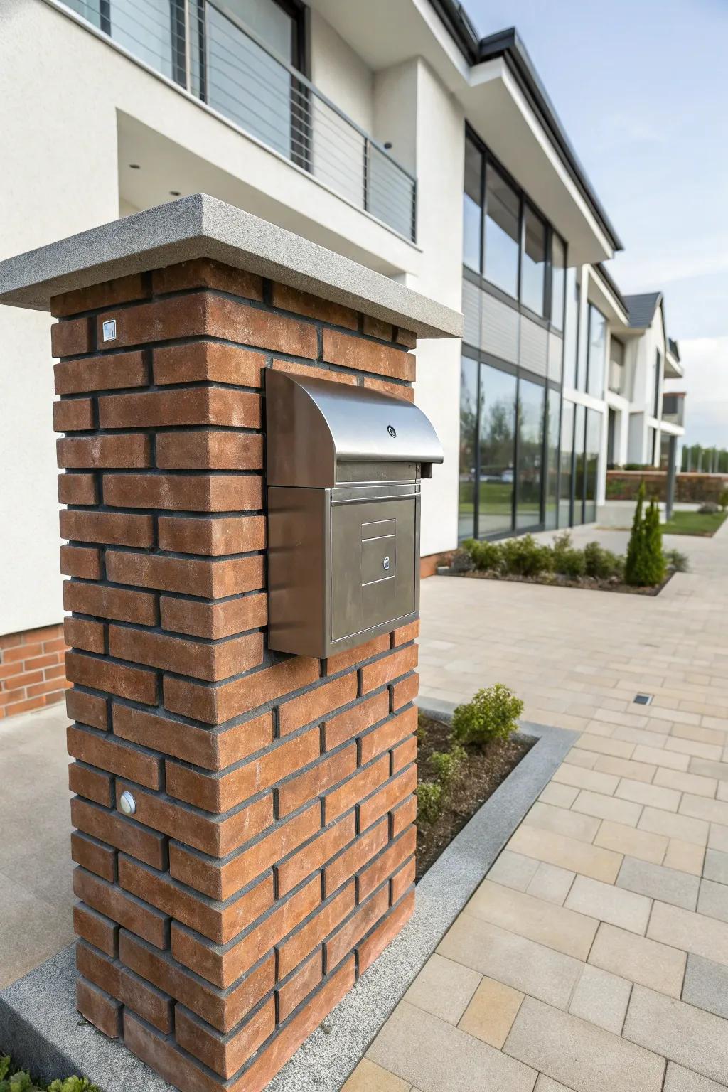 Give your mailbox a sleek, contemporary metallic finish.