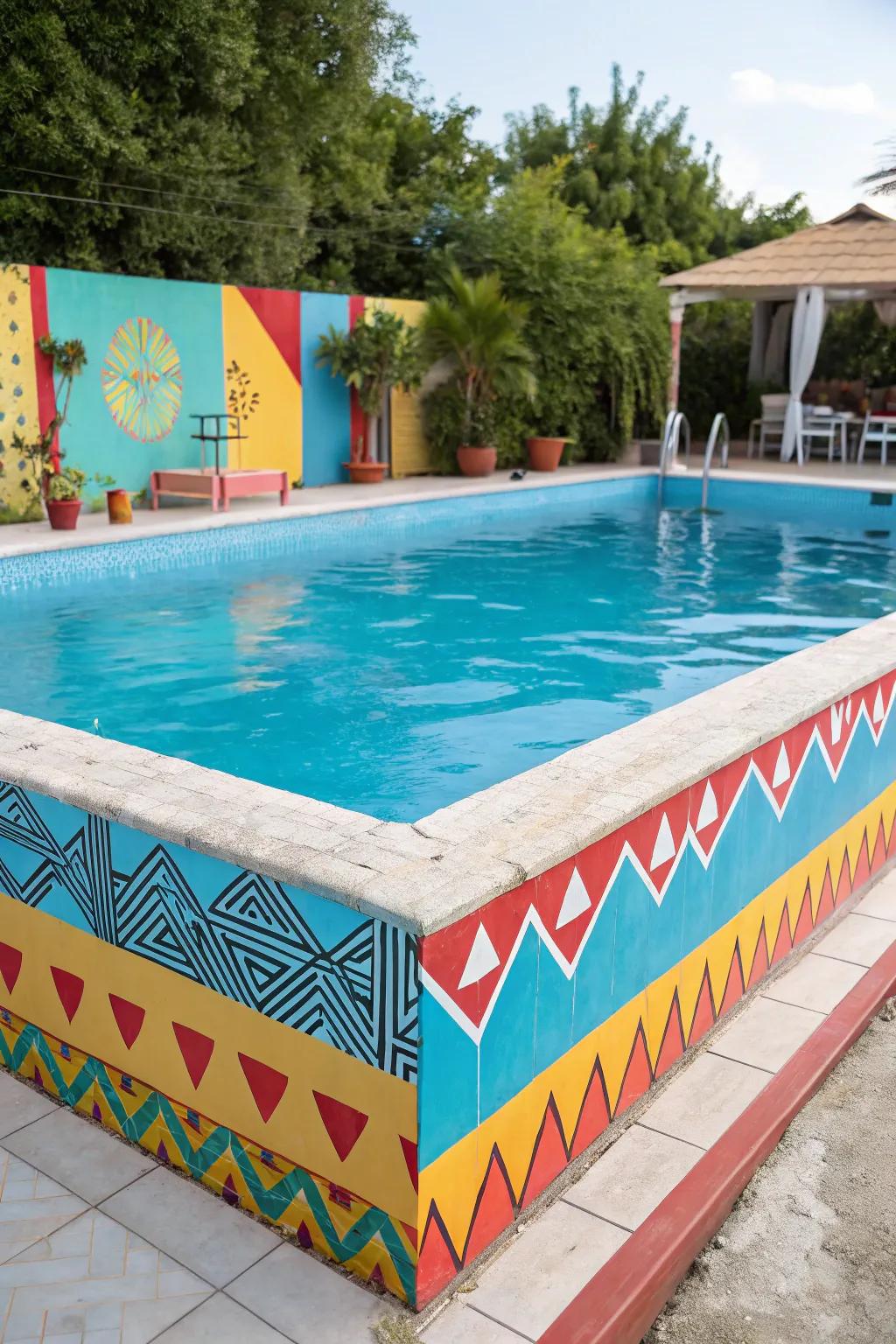 Bold colors inject fun and vibrancy into your pool area.