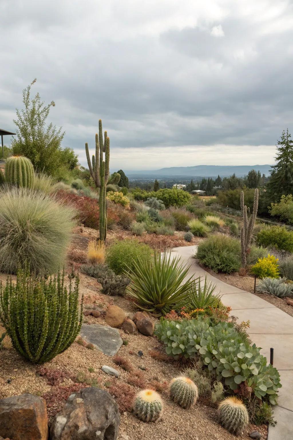 Xeriscaping for a sustainable and water-wise garden.