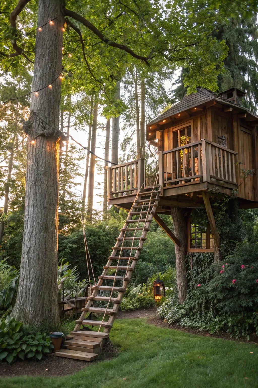 Treehouse follies are fun and adventurous.