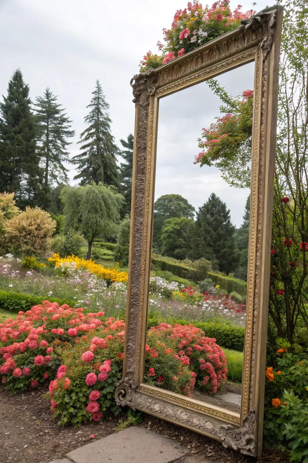 Enchanted mirrors add depth and magic.