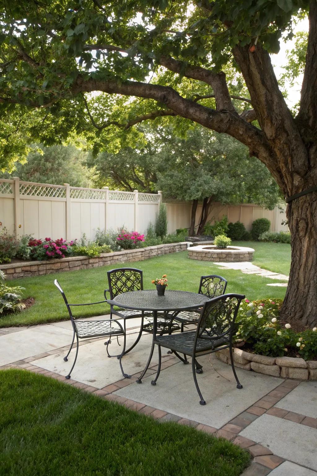 Metal-framed furniture offers durability and style.