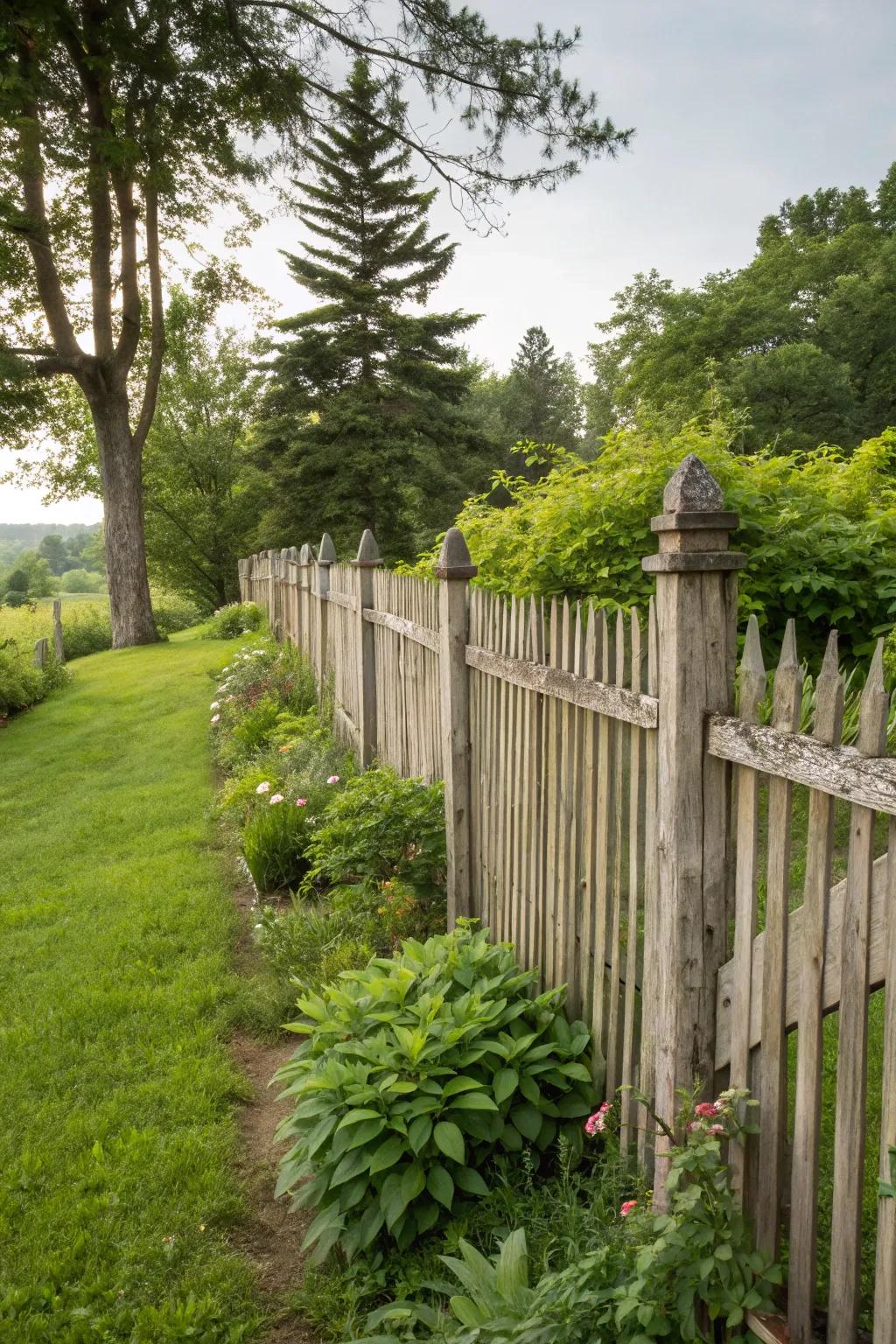 Timeless elegance with a classic vertical cedar fence.