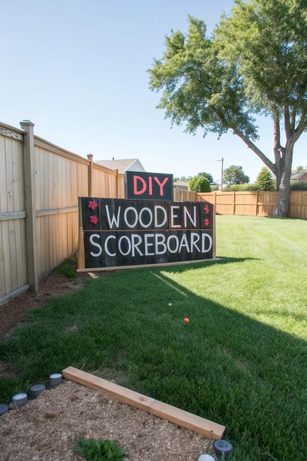 A personalized scoreboard brings the game to life.