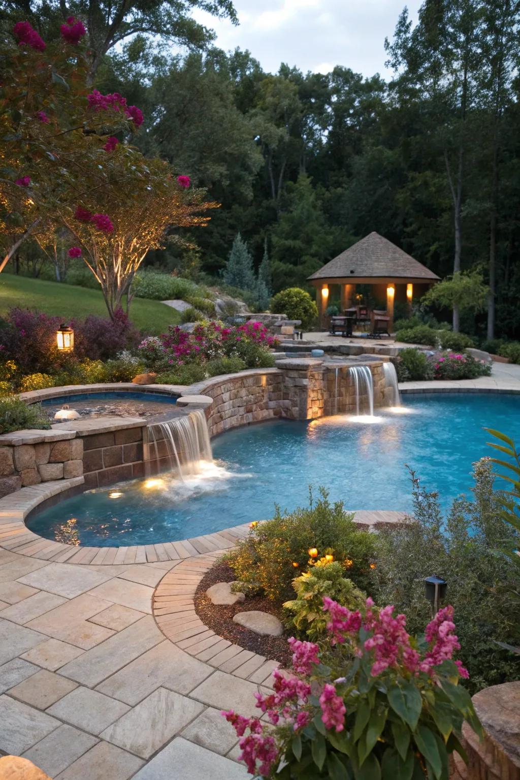 Double the delight with dual spillover points.