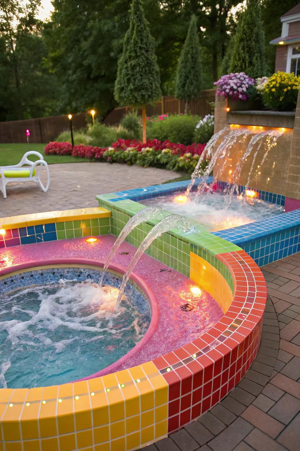 Make a statement with bright and bold colors.