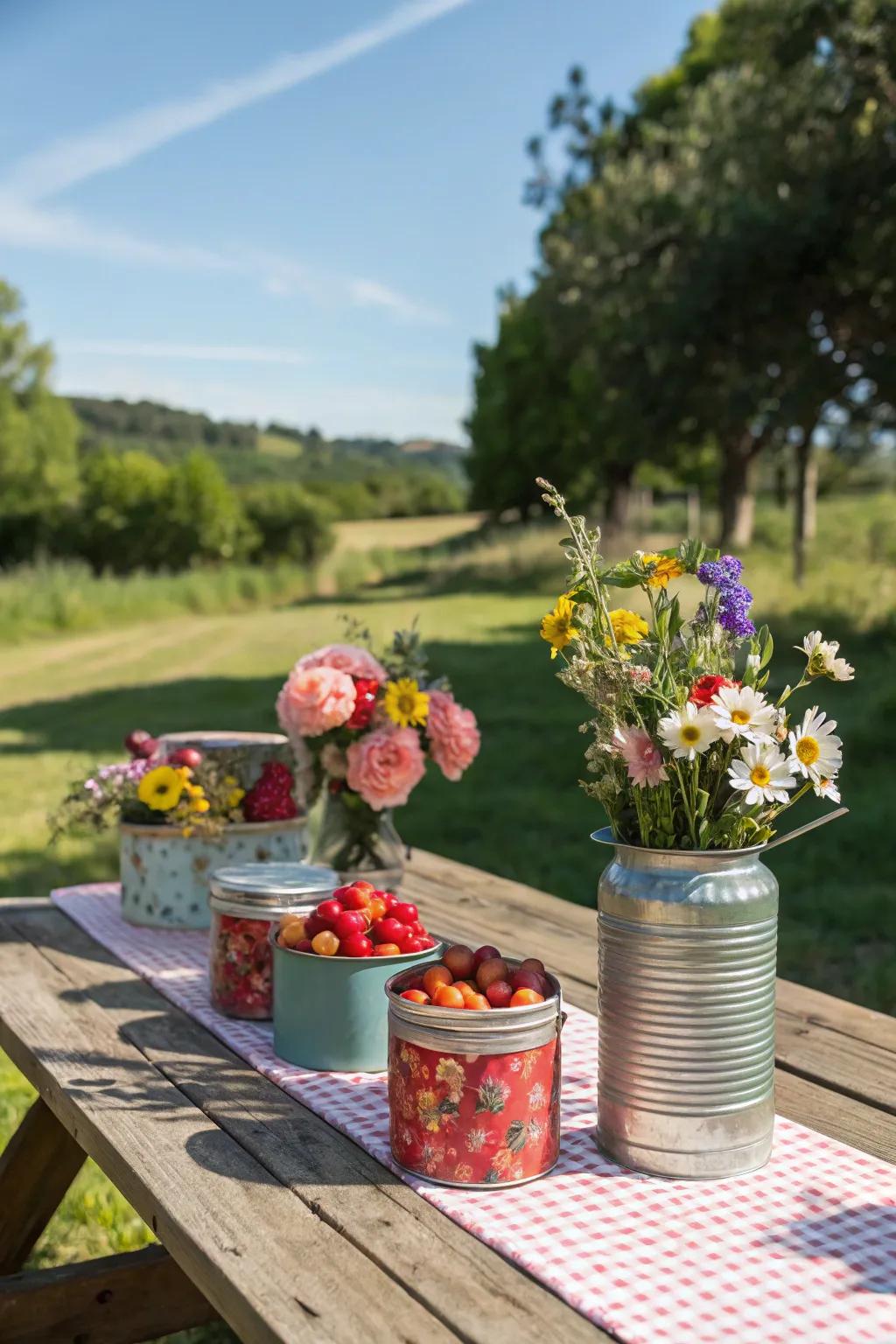 Add character with vintage thrift store finds.