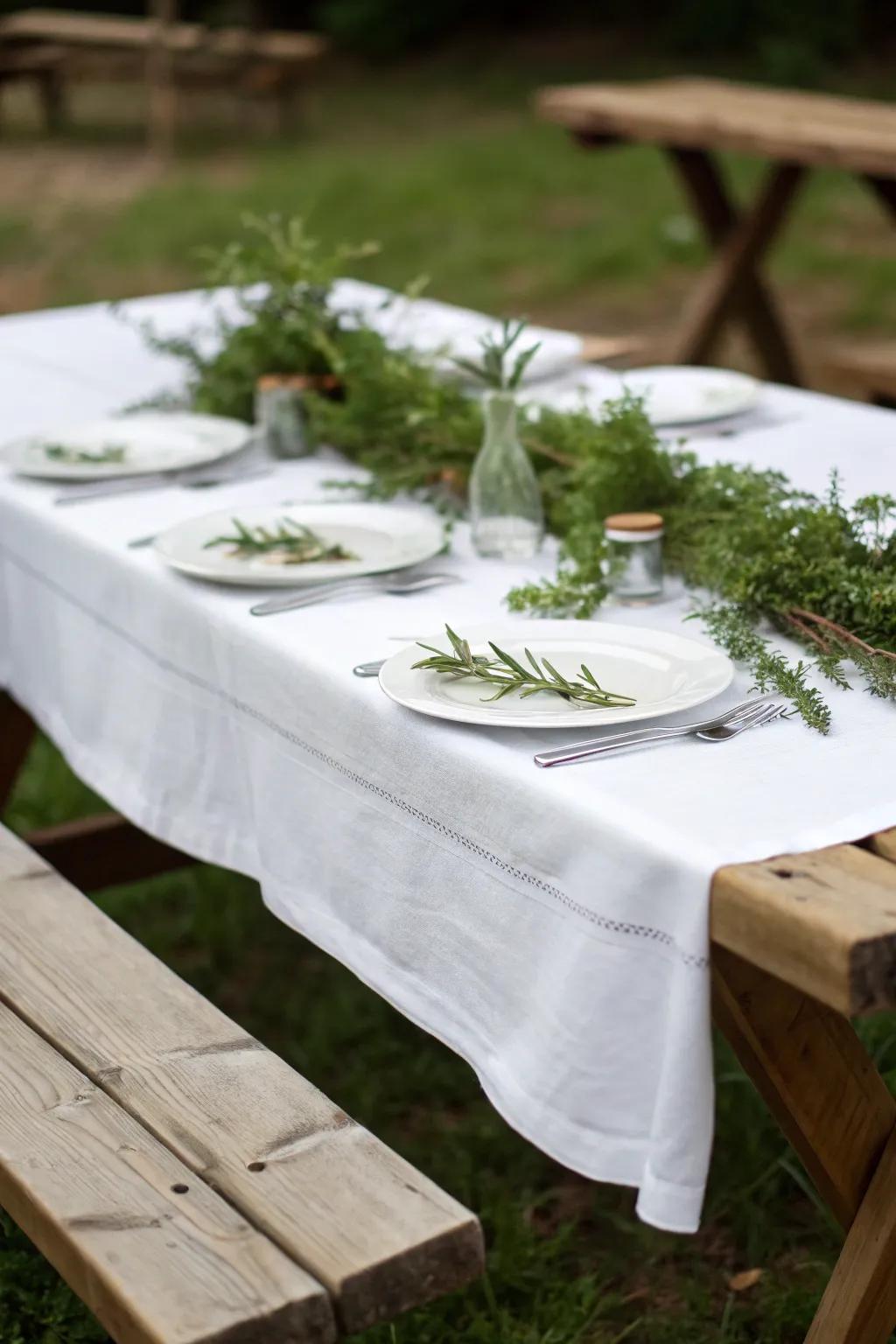 Achieve elegance with minimalist table settings.
